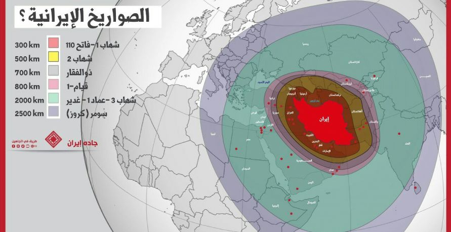 إلى أين تصل صواريخ إيران؟