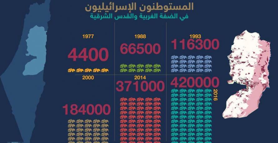 انفوغرافيك - فلسطين خلال قرن