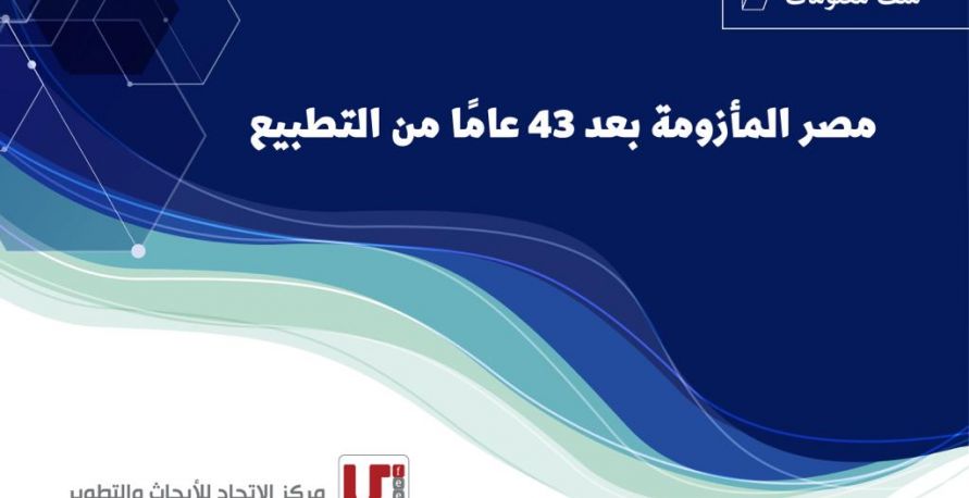 ملف معلومات: مصر المأزومة بعد 43 عامًا من التطبيع